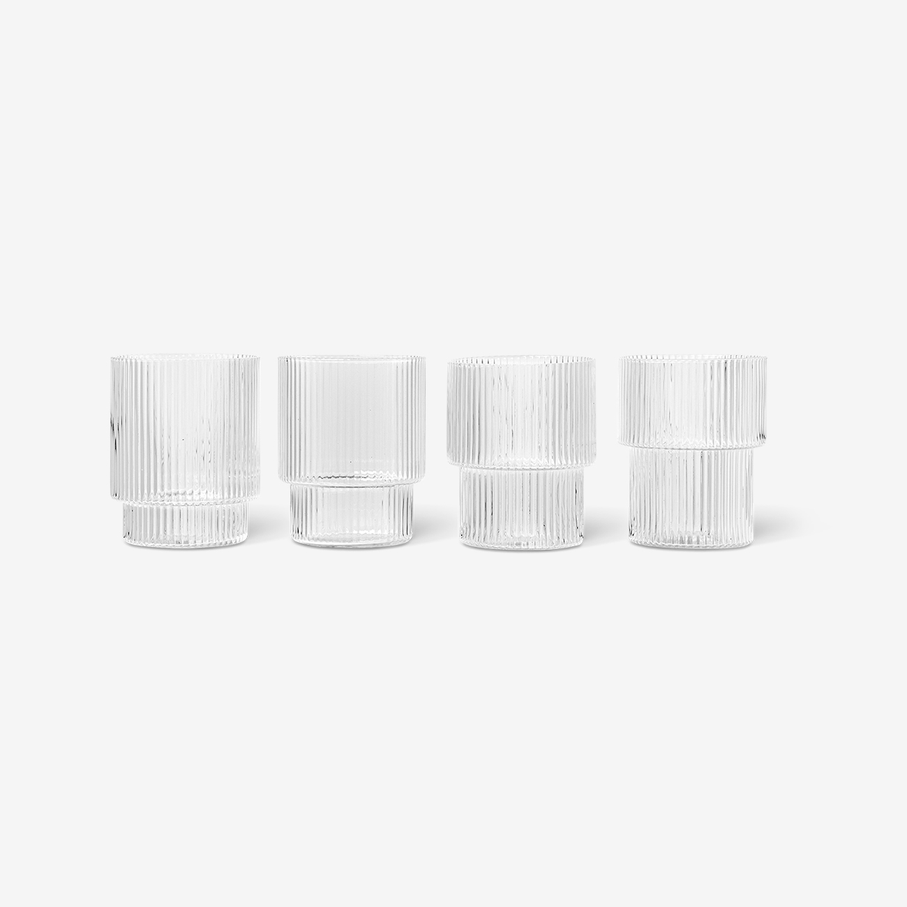 Набор из 4 стаканов Ripple Glasses 
